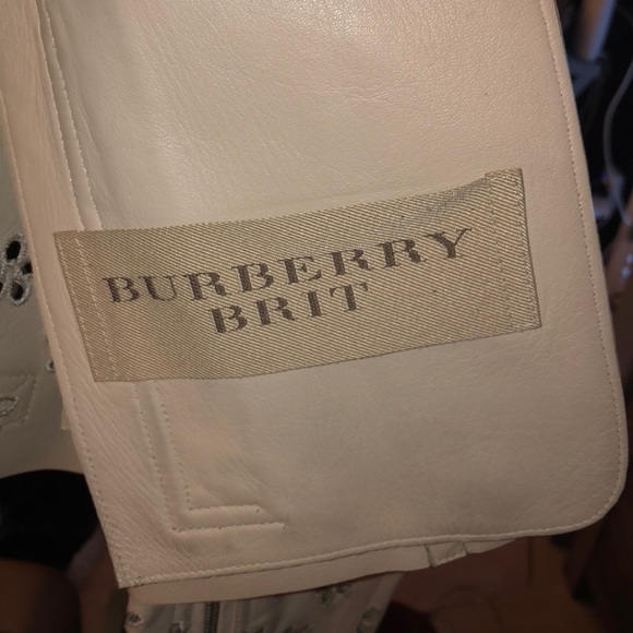 Burberry bit leather flower cut out jacket - Picture 3 of 5